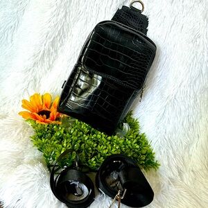 Croc Print Crossbody